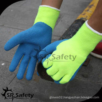 SRSAFETY EN511 latex palm coated cold resistant winter work glove